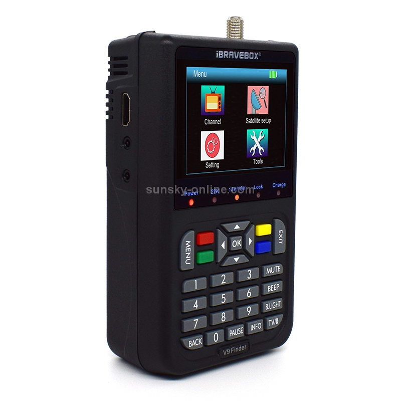 iBRAVEBOX V9 Finder Digital Satellite Signal Finder Meter, US Plug