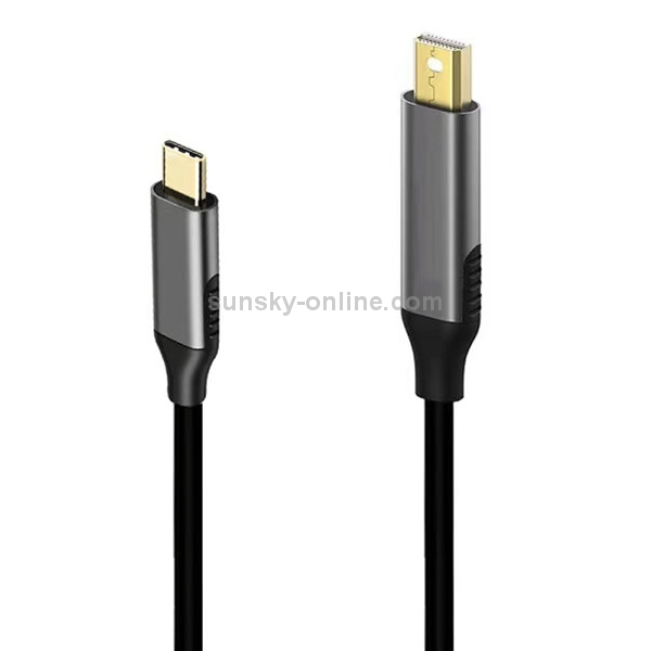 1.8m Mini DisplayPort Male to USB-C / Type-C Male Adapter Cable