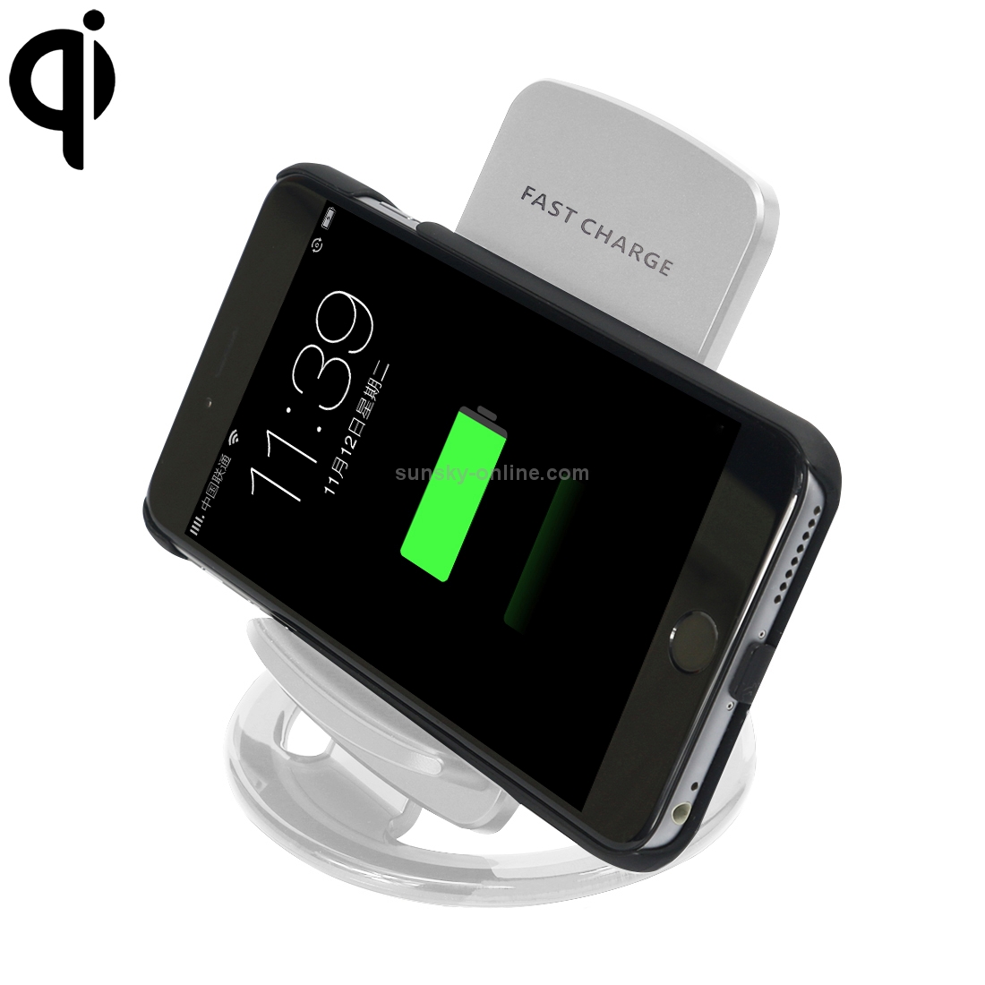 Q800 Output 5V 1.5A Qi Standard Vertical Fast Wireless Charger, Used in Support QI Sandard Phones