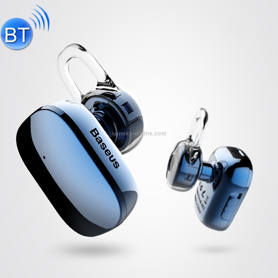 Baseus Encok A02 One-sided Touch Control Wireless Bluetooth In-Ear Plating Earphone, Support Answer / Hang Up Calls Baseus Encok A02 One-sided Touch Control Wireless Bluetooth In-Ear Plating Earphone, Support Answer / Hang Up Calls