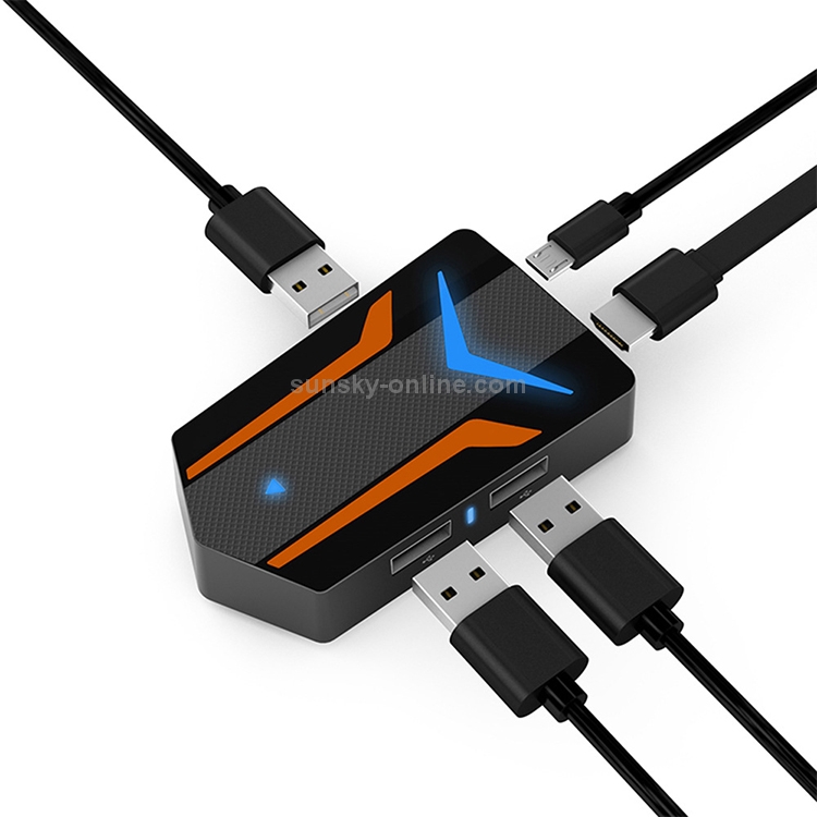 X10 HDMI + Micro USB + USB Interface 4K HD Mobile Game Expander Same Screen Device for PUBG X10 HDMI + Micro USB + USB Interface 4K HD Mobile Game Expander Same Screen Device for PUBG