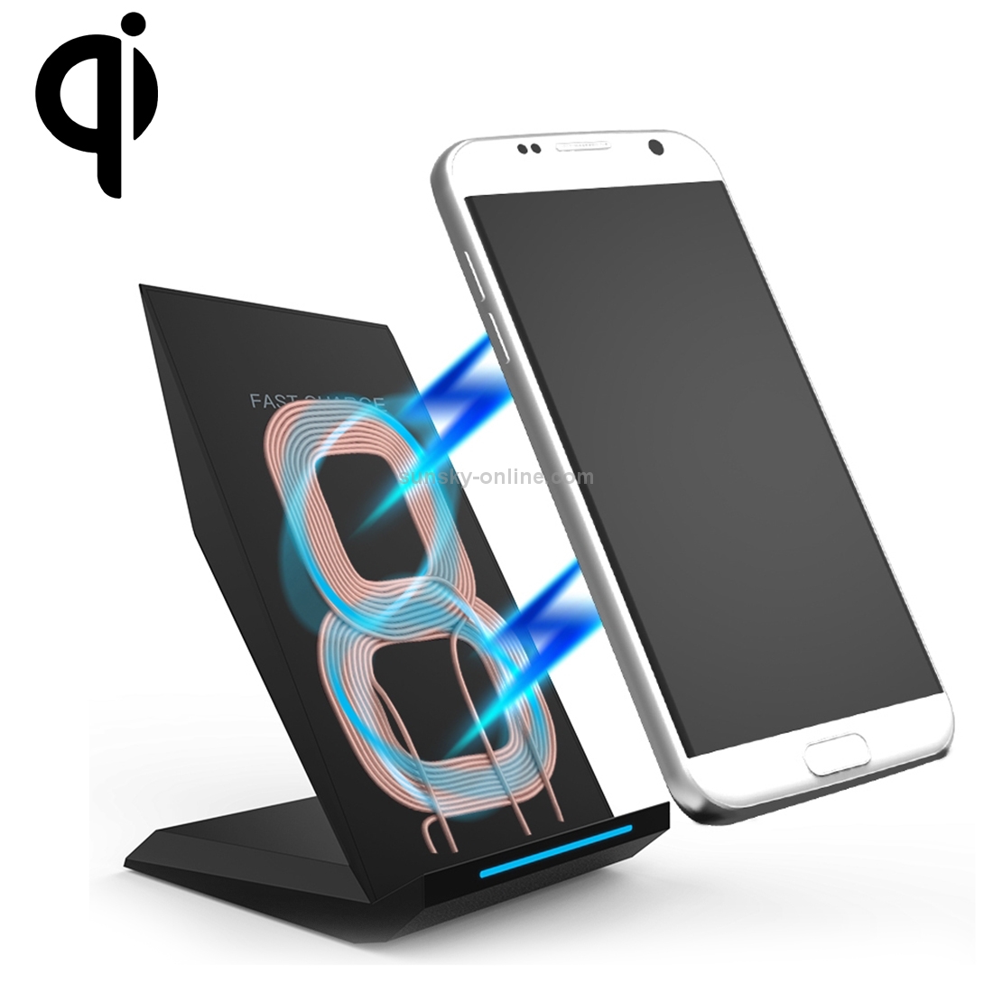 M220 10W (Max) Output 2-Coil Vertical and Horizontal Holder Fast Charging QI Wireless Charger Stand M220 10W (Max) Output 2-Coil Vertical and Horizontal Holder Fast Charging QI Wireless Charger Stand