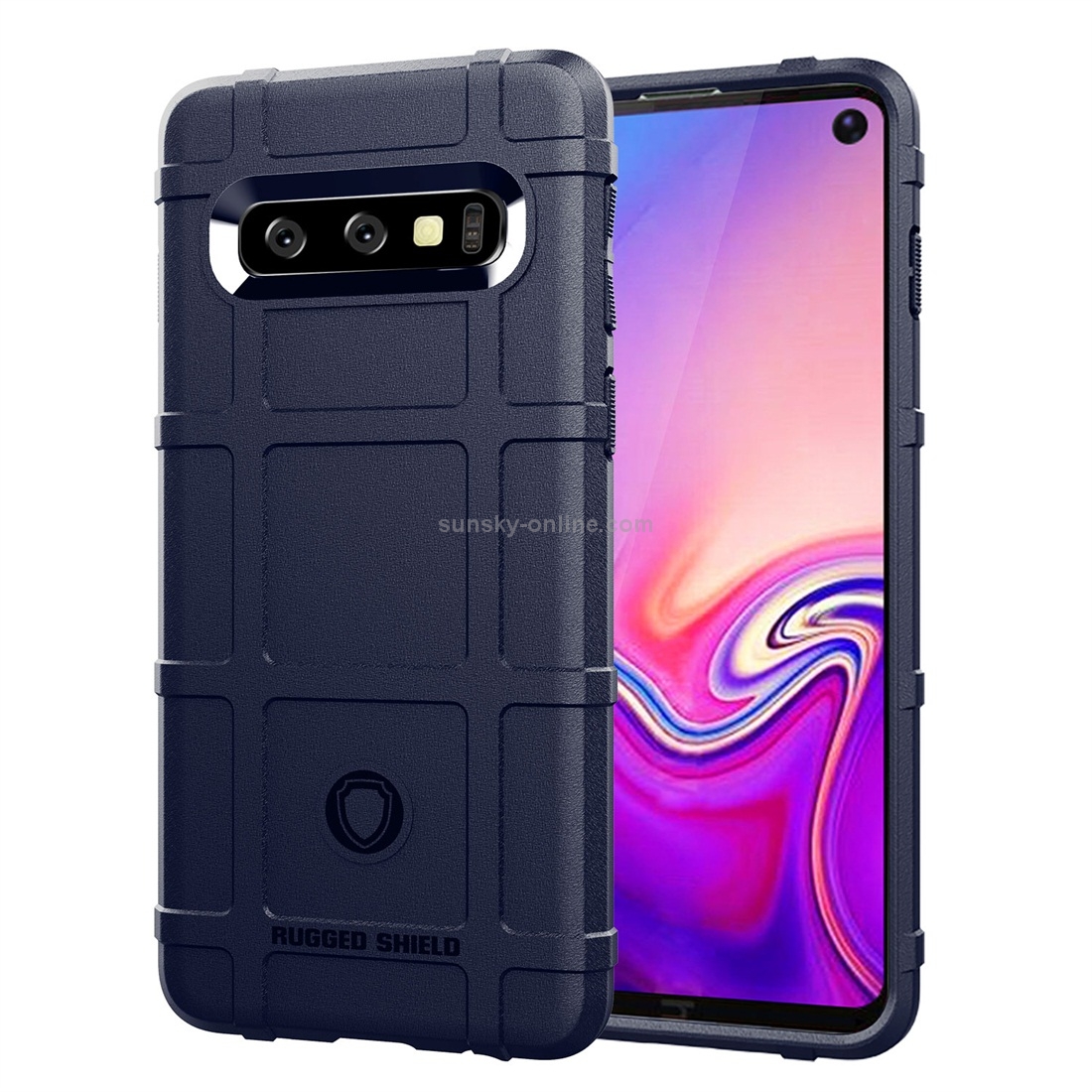 Full Coverage Shockproof TPU Case for Galaxy S10 (Blue) Full Coverage Shockproof TPU Case for Galaxy S10 (Blue)