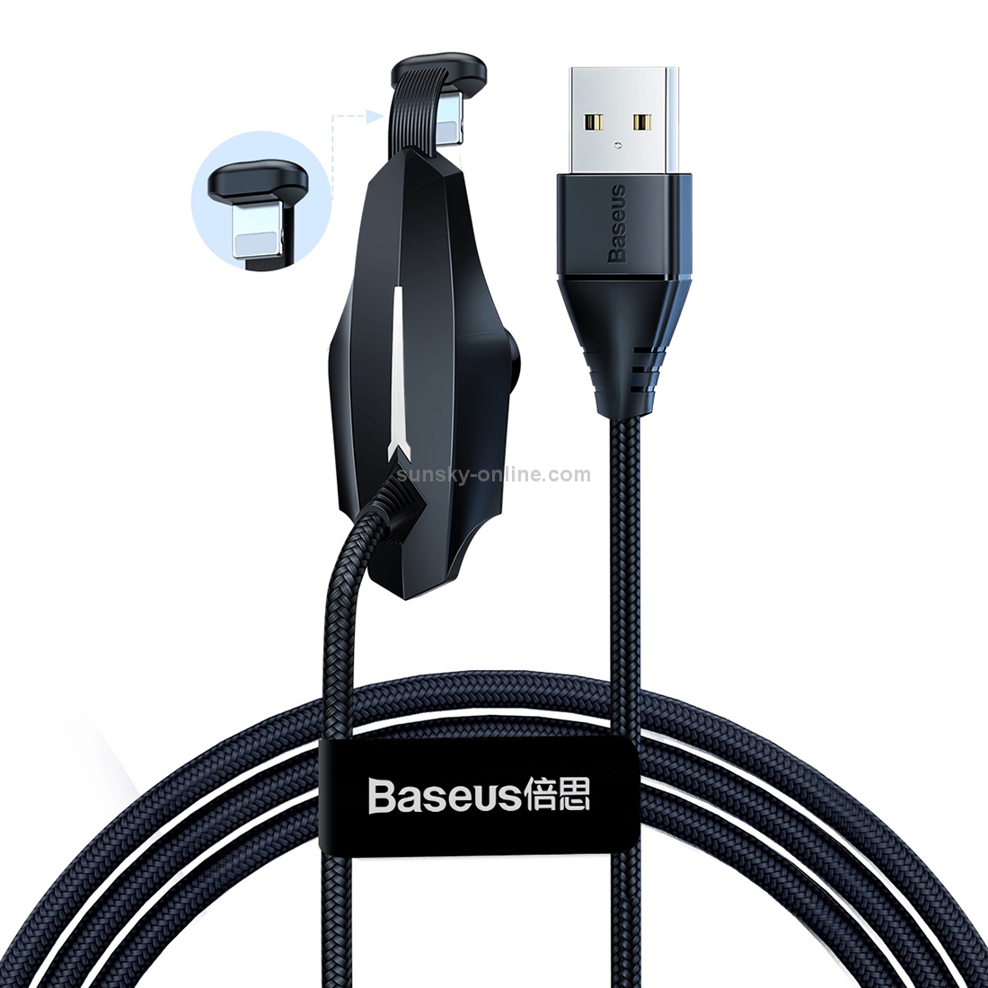 Baseus 2.4A 8 Pin to USB Stylish Colorful Sucker Charging Cable, Length: 1.2m(Black) Baseus 2.4A 8 Pin to USB Stylish Colorful Sucker Charging Cable, Length: 1.2m(Black)