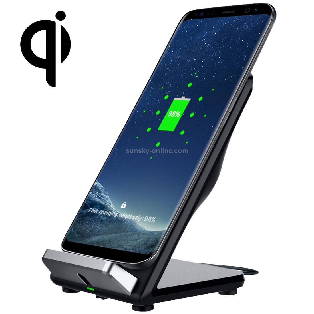 F18 Output 5V 1.2A Qi Standard Wireless Charger, PC+ABS Materials Two Coils Vertical Fast Wireless Charger with Fan F18 Output 5V 1.2A Qi Standard Wireless Charger, PC+ABS Materials Two Coils Vertical Fast Wireless Charger with Fan