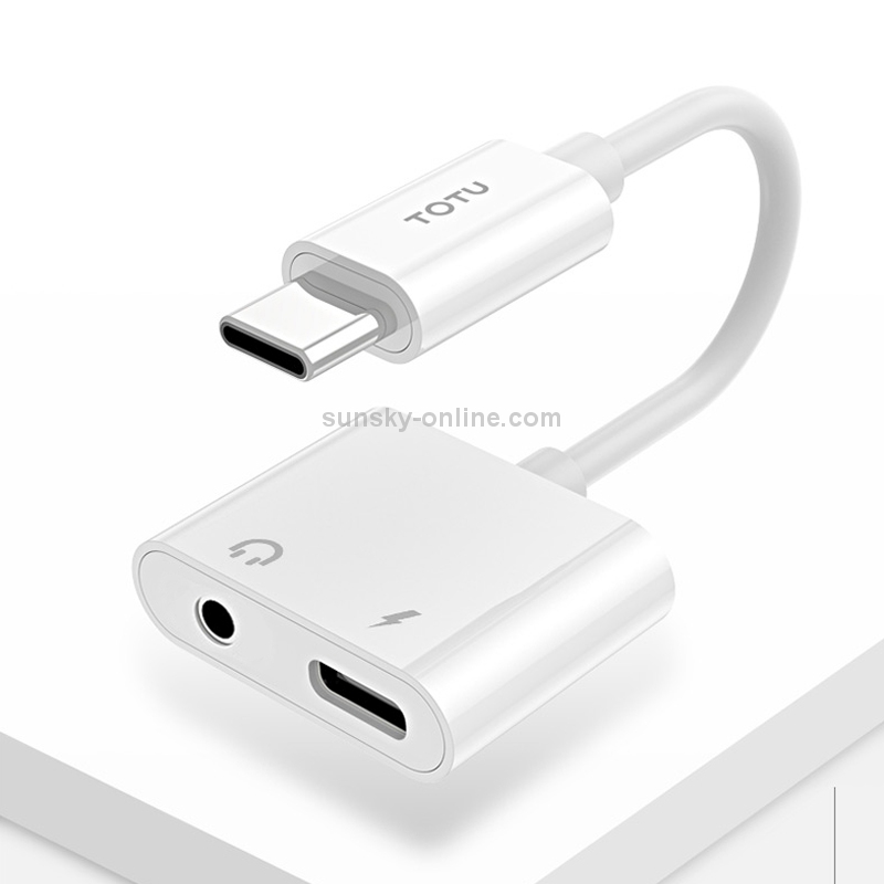 TOTUDESIGN Glory Series EAUA-014 USB-C / Type-C to USB-C / Type-C + 3.5mm Jack Charge Audio Adapter Cable, Support PD Fast Charging & Fully Compatible