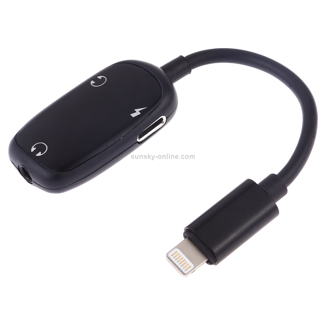 8 Pin to 8 Pin Charging Interface + 8 Pin Earphone Interface + 3.5mm Audio Interface Earphone Adapter(Black) 8 Pin to 8 Pin Charging Interface + 8 Pin Earphone Interface + 3.5mm Audio Interface Earphone Adapter(Black)