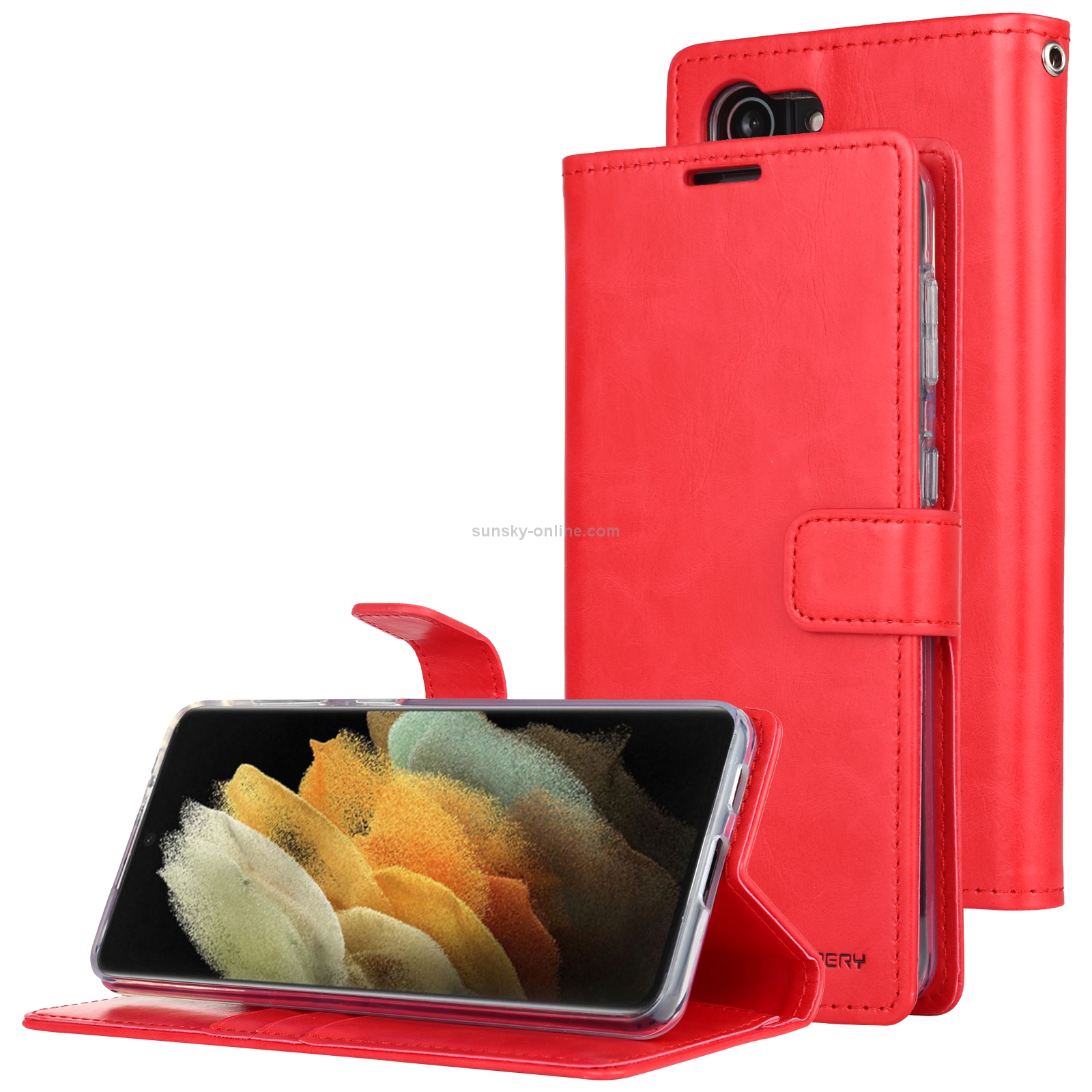 For Samsung Galaxy S21+ 5G GOOSPERY BLUE MOON Crazy Horse Texture Horizontal Flip Leather Case With Bracket & Card Slot & Wallet(Red) For Samsung Galaxy S21+ 5G GOOSPERY BLUE MOON Crazy Horse Texture Horizontal Flip Leather Case With Bracket & Card Slot & Wallet(Red)