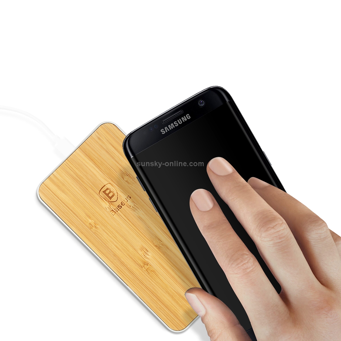 Baseus Flare Series QI Standard Wood Grain Quadrangle Wireless Charger for iPhone 8 / 8 Plus / X & Smart Phones Baseus Flare Series QI Standard Wood Grain Quadrangle Wireless Charger for iPhone 8 / 8 Plus / X & Smart Phones