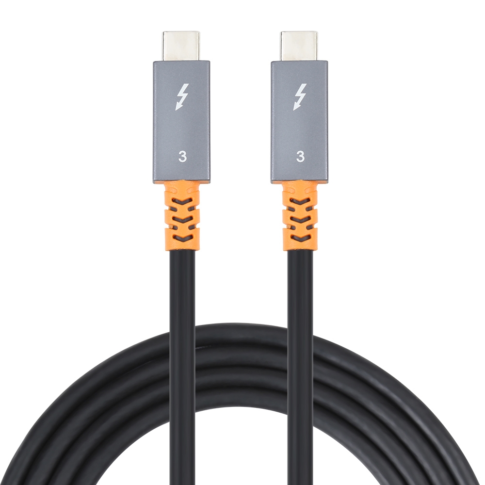 9049 100W USB-C / Type-C Male to USB-C / Type-C Male Two-color Data Cable 4K Audio Video Cable for Thunderbolt 3, Cable Length:1.5m