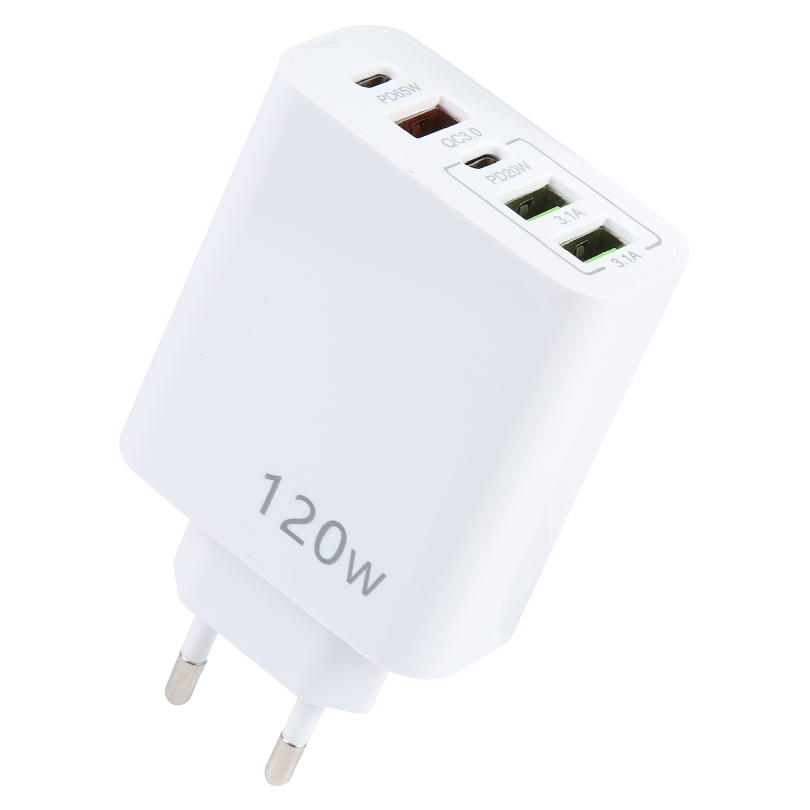 120W Dual PD Type-C + 3 x USB Multi Port Charger, EU Plug 120W Dual PD Type-C + 3 x USB Multi Port Charger, EU Plug
