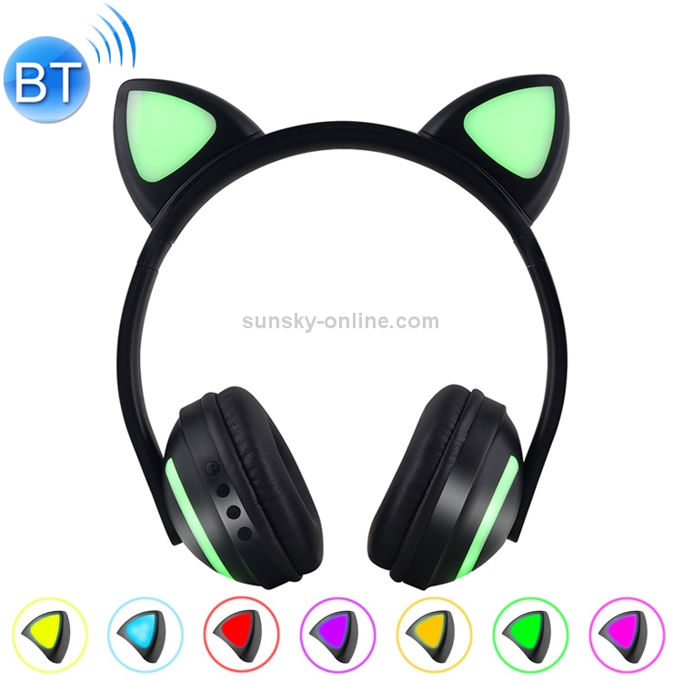 CYKE Glowing Cat Ear Stereo Bluetooth V4.2 + EDR Headphone Gaming Headset with LED Light