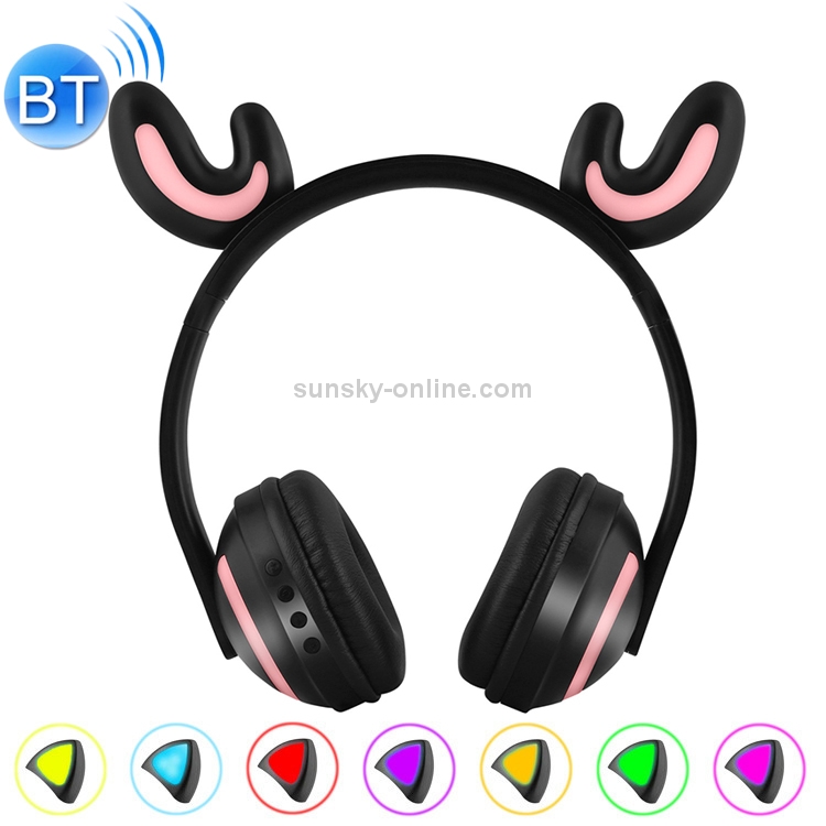 CYKE Glowing Deer Ear Stereo Bluetooth V4.2 + EDR Headphone Gaming Headset with LED Light CYKE Glowing Deer Ear Stereo Bluetooth V4.2 + EDR Headphone Gaming Headset with LED Light
