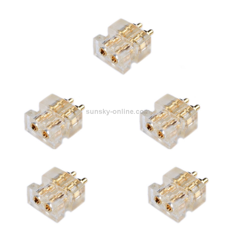 5 PCS DIY Earphone Connector Double Pin Socket Female Base 5 PCS DIY Earphone Connector Double Pin Socket Female Base