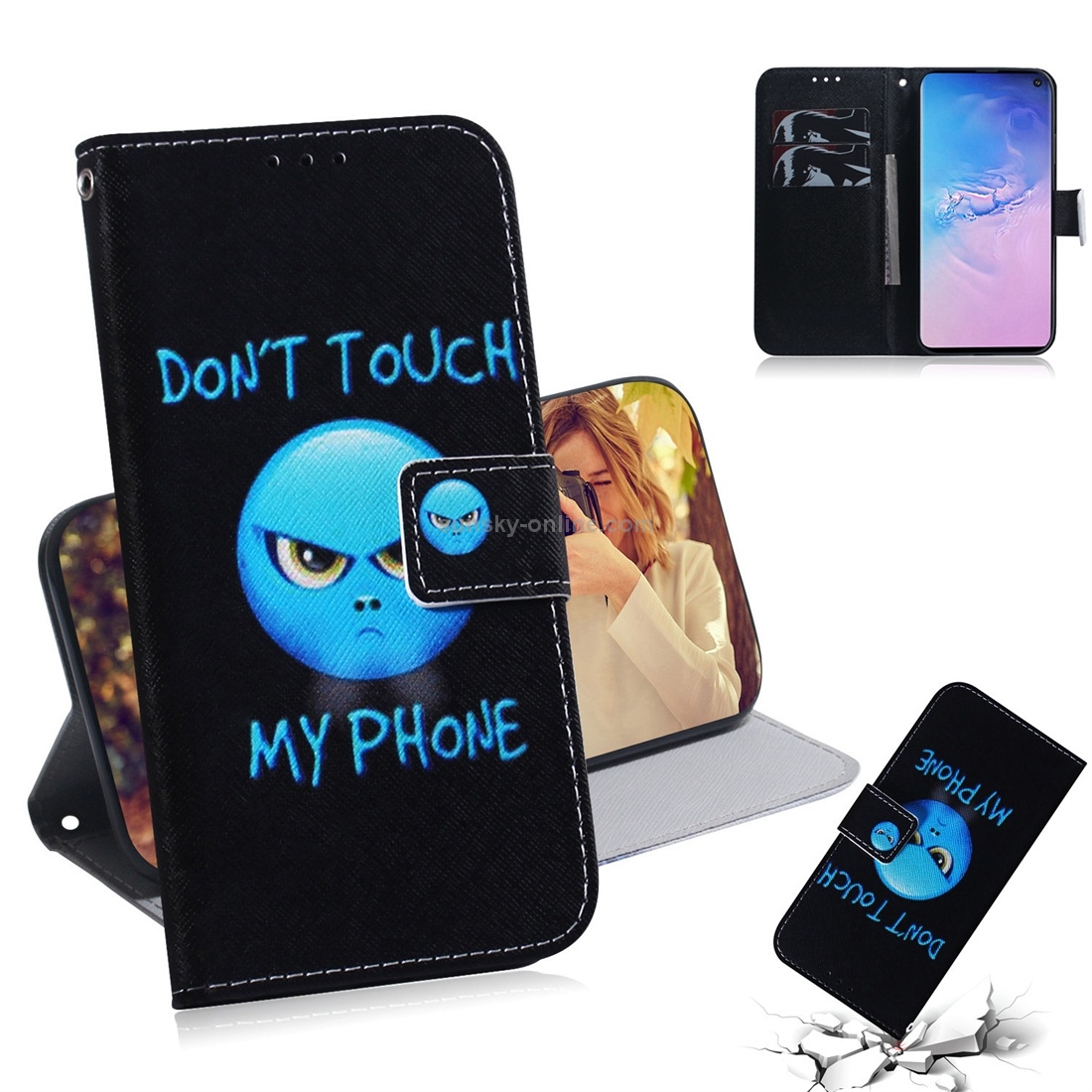 Anger Pattern Coloured Drawing Horizontal Flip Leather Case for Galaxy S10, with Holder & Card Slots & Wallet Anger Pattern Coloured Drawing Horizontal Flip Leather Case for Galaxy S10, with Holder & Card Slots & Wallet