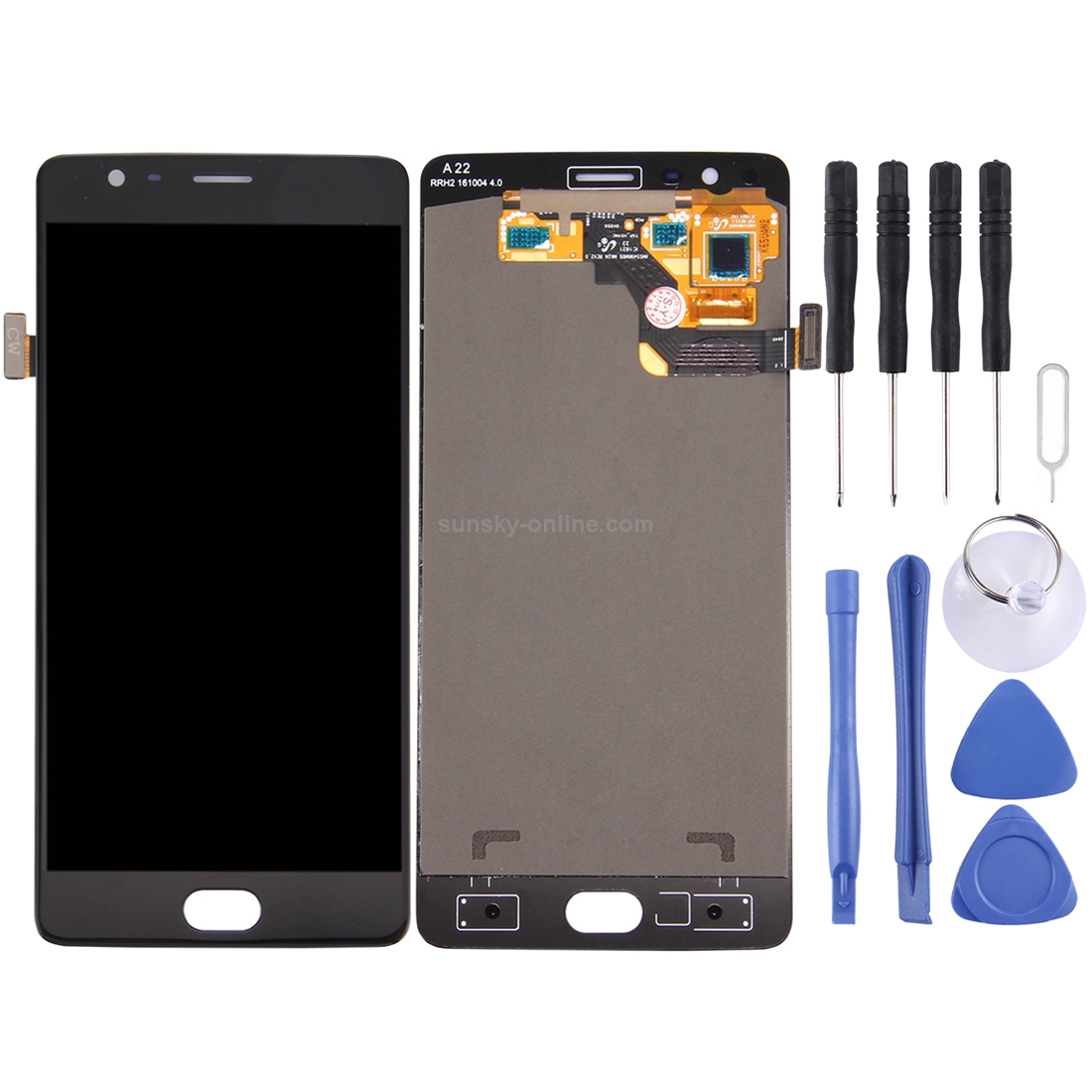 For OnePlus 3 (A3003 Version) Digitizer Full Assembly Original LCD Screen (Black)