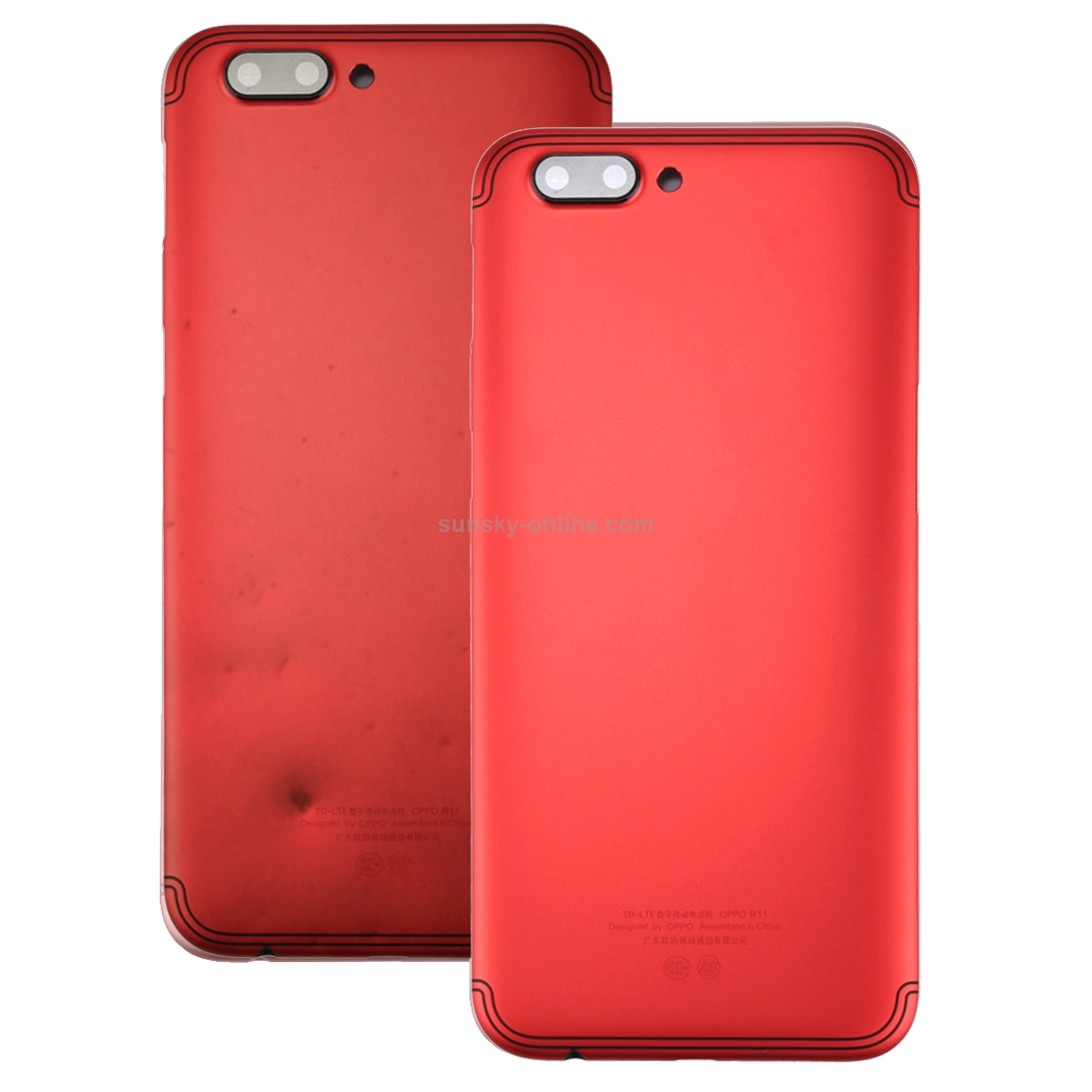 For OPPO R11 Battery Back Cover (Red)