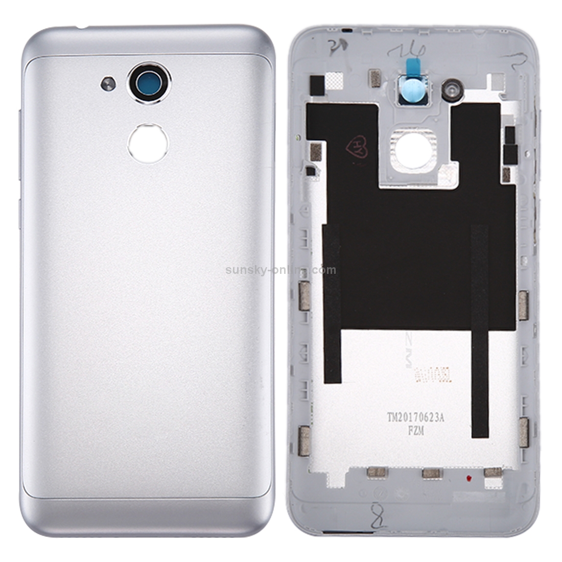 For Huawei Honor 6A Battery Back Cover(Silver)