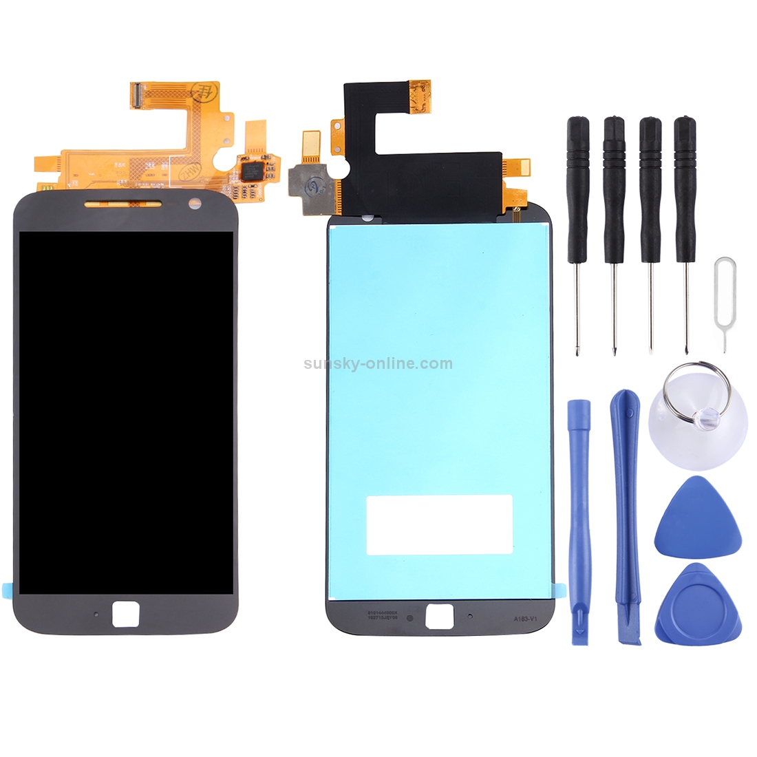 TFT LCD Screen for Motorola Moto G4 Plus with Digitizer Full Assembly (Black)