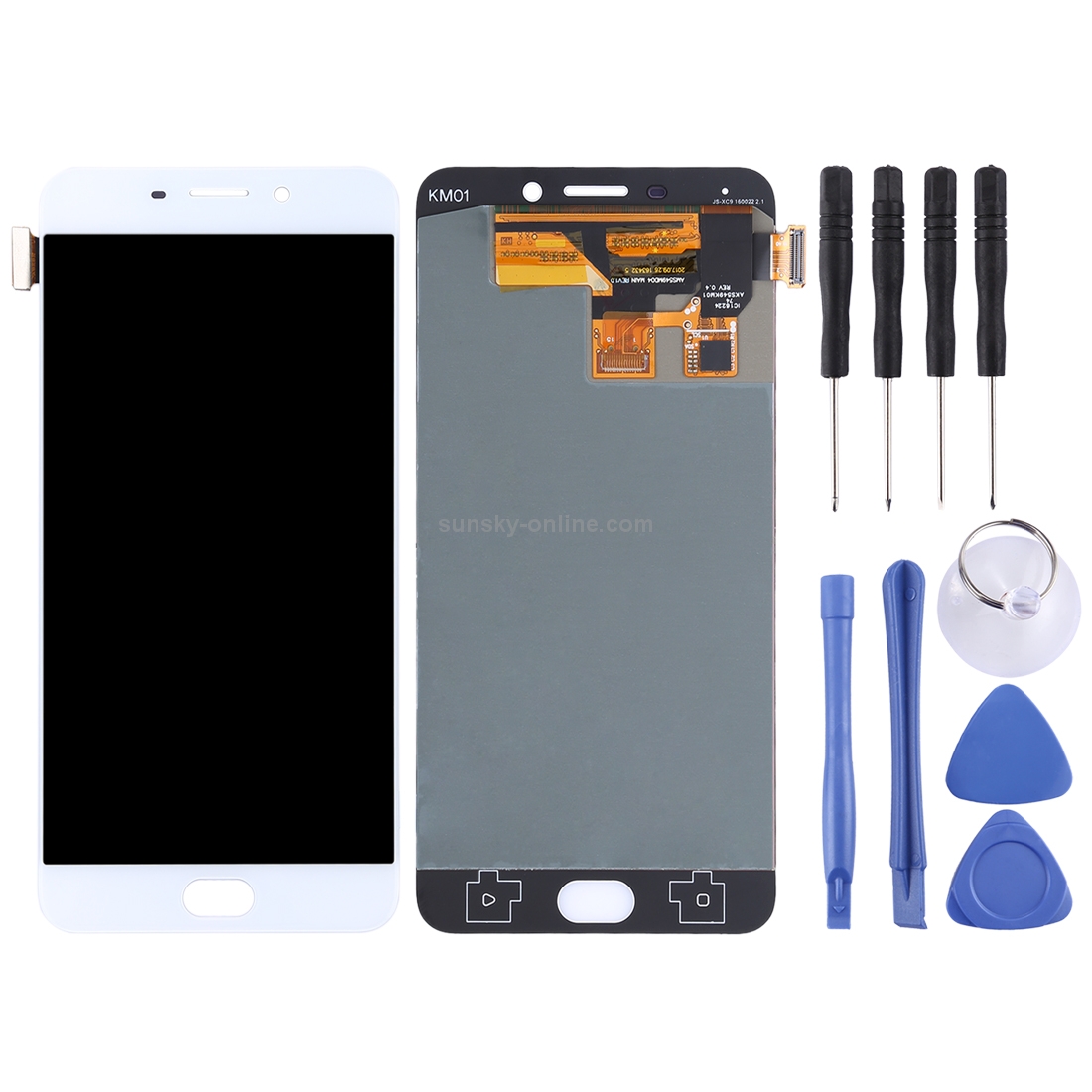 Original LCD Screen for OPPO R9 with Digitizer Full Assembly (White)