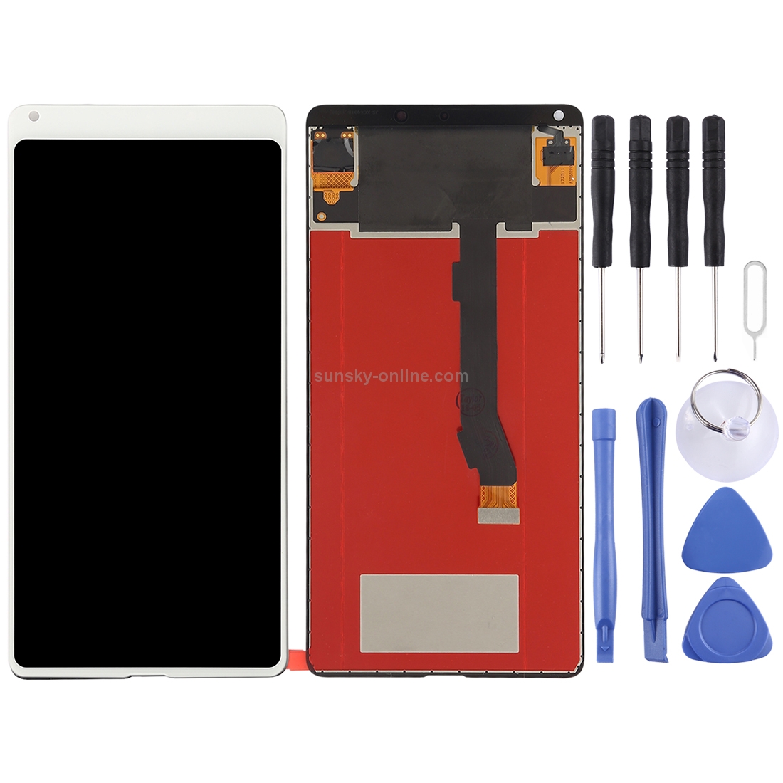 TFT LCD Screen for Xiaomi Mi Mix2 with Digitizer Full Assembly(White)