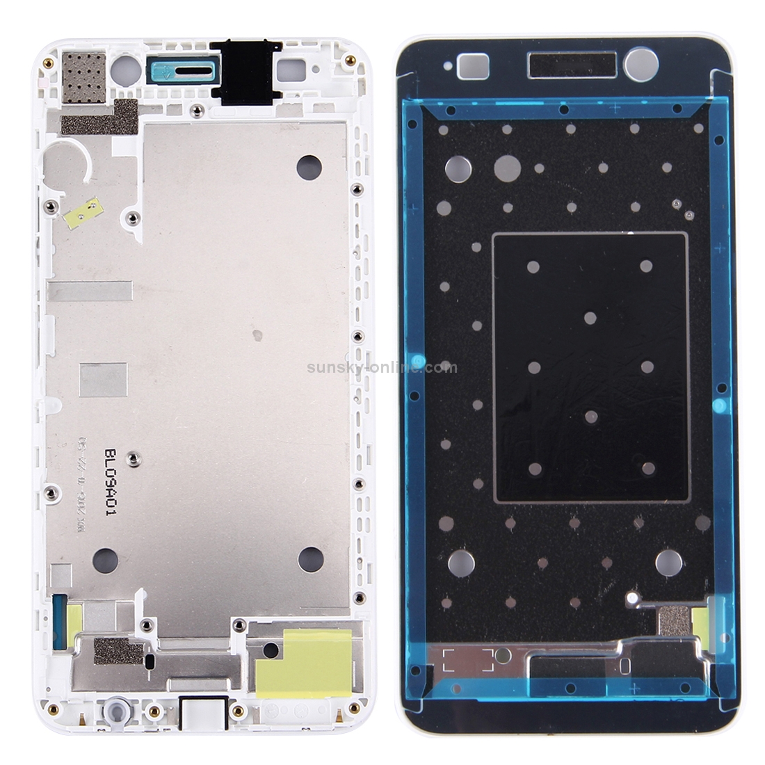 For Huawei Honor 4A Front Housing LCD Frame Bezel Plate(White)