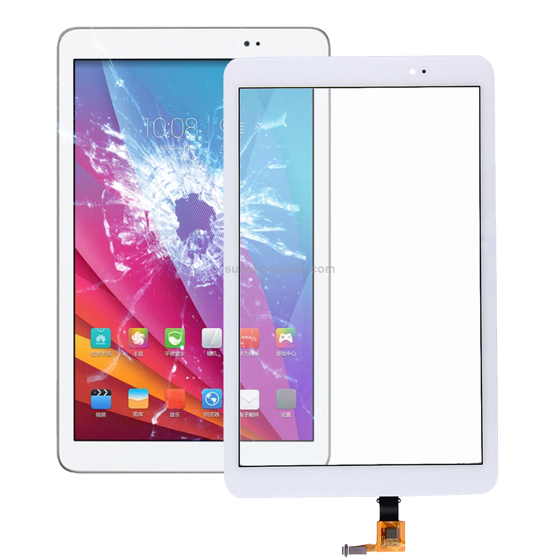 For Huawei Mediapad T1 10.0 / T1-A21 Touch Panel(White)