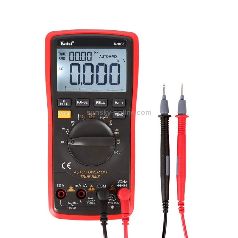 Kaisi K-9033 Digital Multimeter LCD Display Handheld Digital Multimeter for Mobile Phone Repair