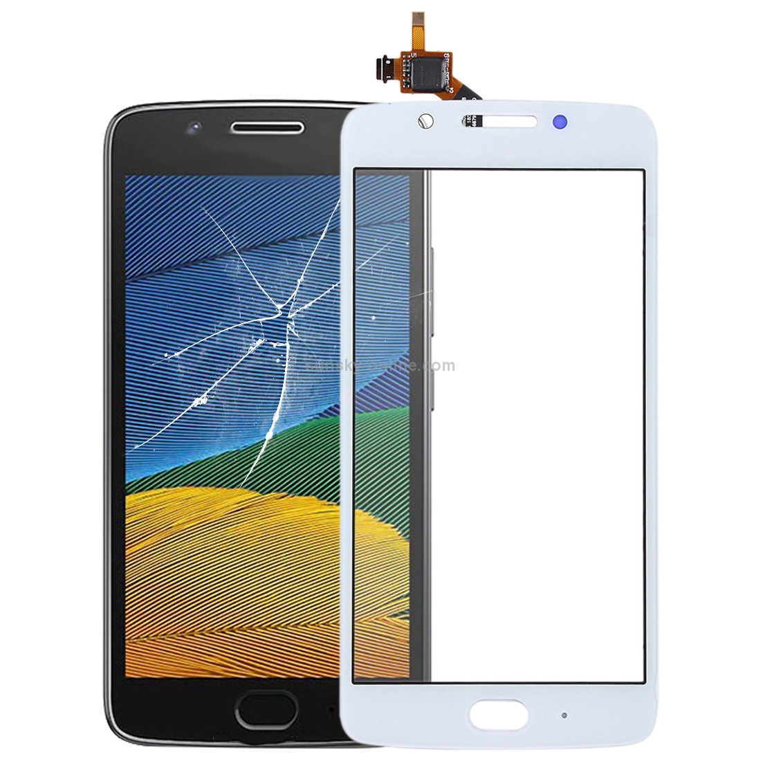 Touch Panel Digitizer for Motorola Moto G5(White)