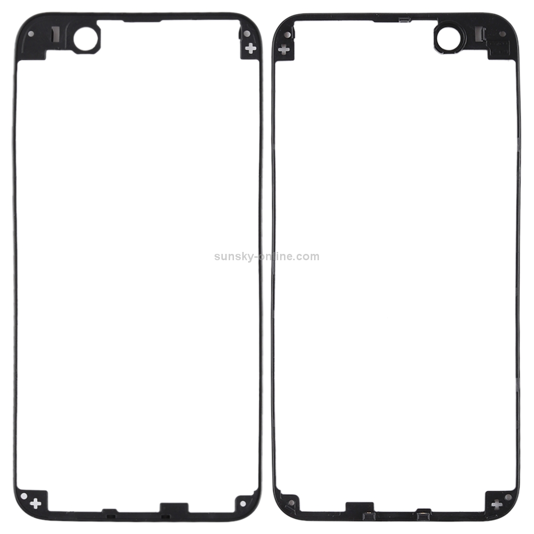 Front LCD Screen Bezel Frame for Huawei Nova 2(Black)