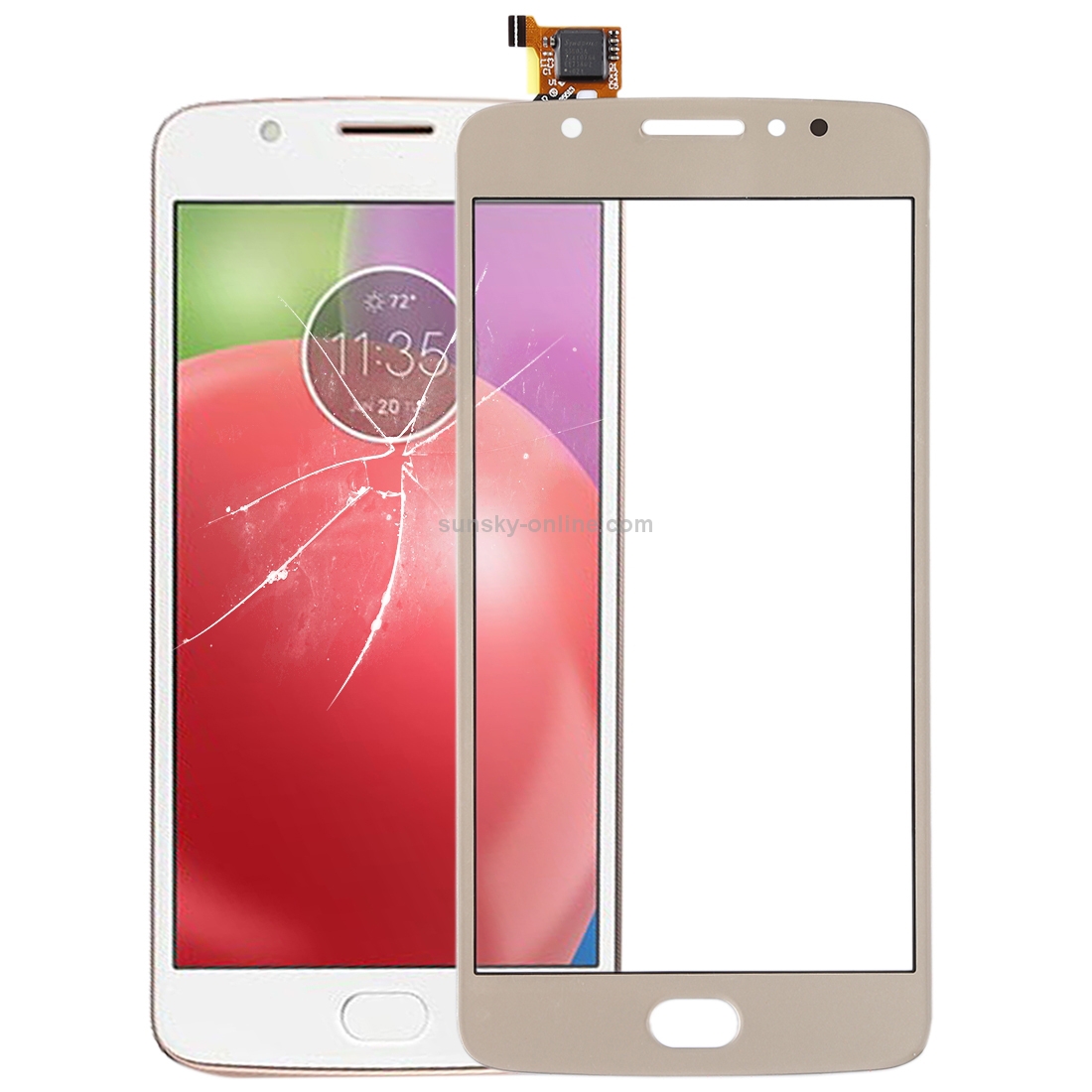 Touch Panel for Motorola Moto E4 / XT1763 (Brazil) (Gold)