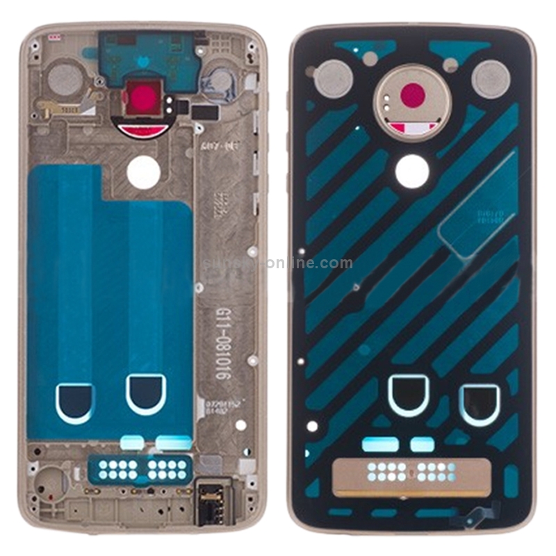 Middle Frame Bezel Plate for Motorola Moto Z Play XT1635(Gold)