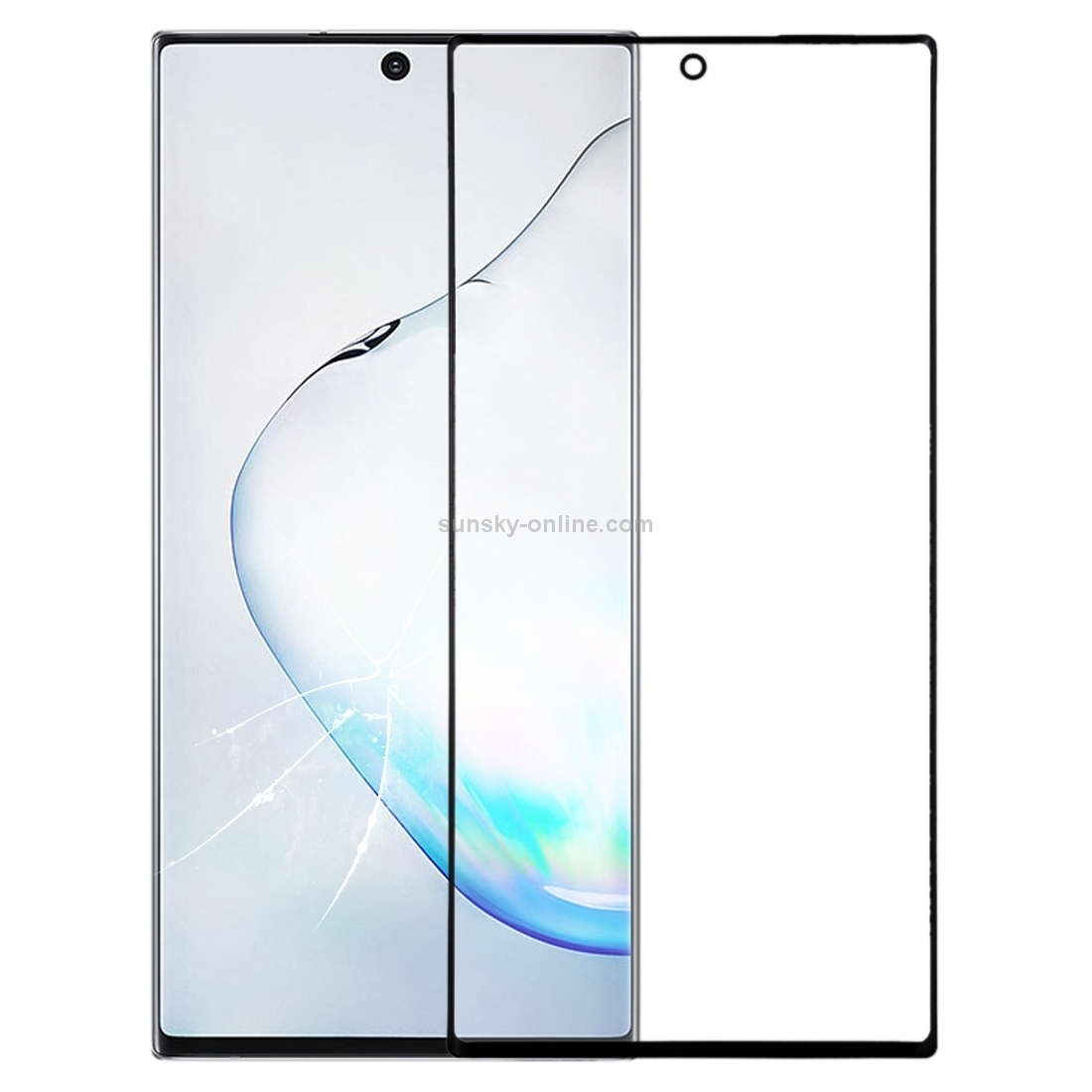 For Samsung Galaxy Note10 Front Screen Outer Glass Lens with OCA Optically Clear Adhesive 