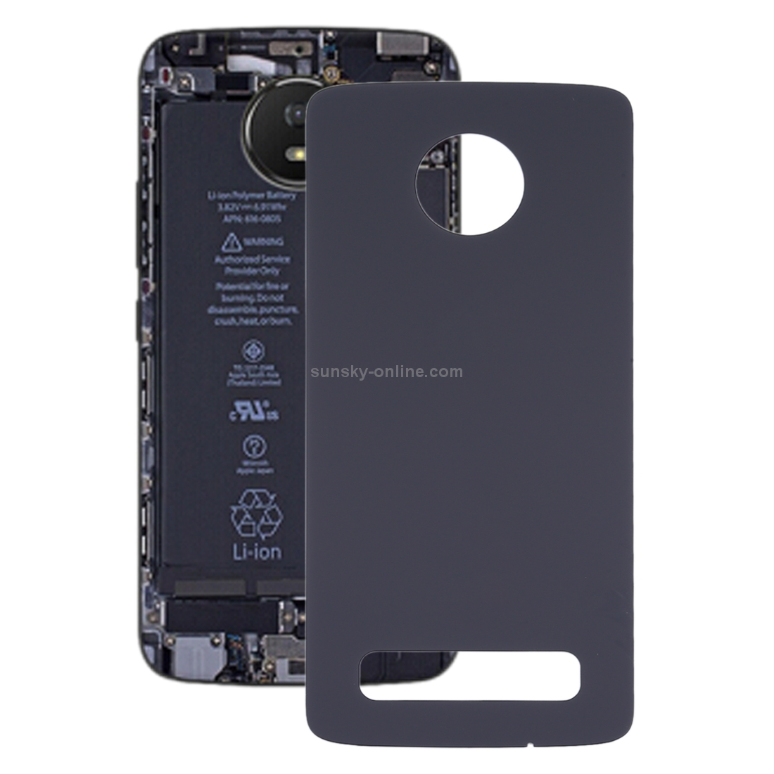 Battery Back Cover for Motorola Moto Z4(Black)