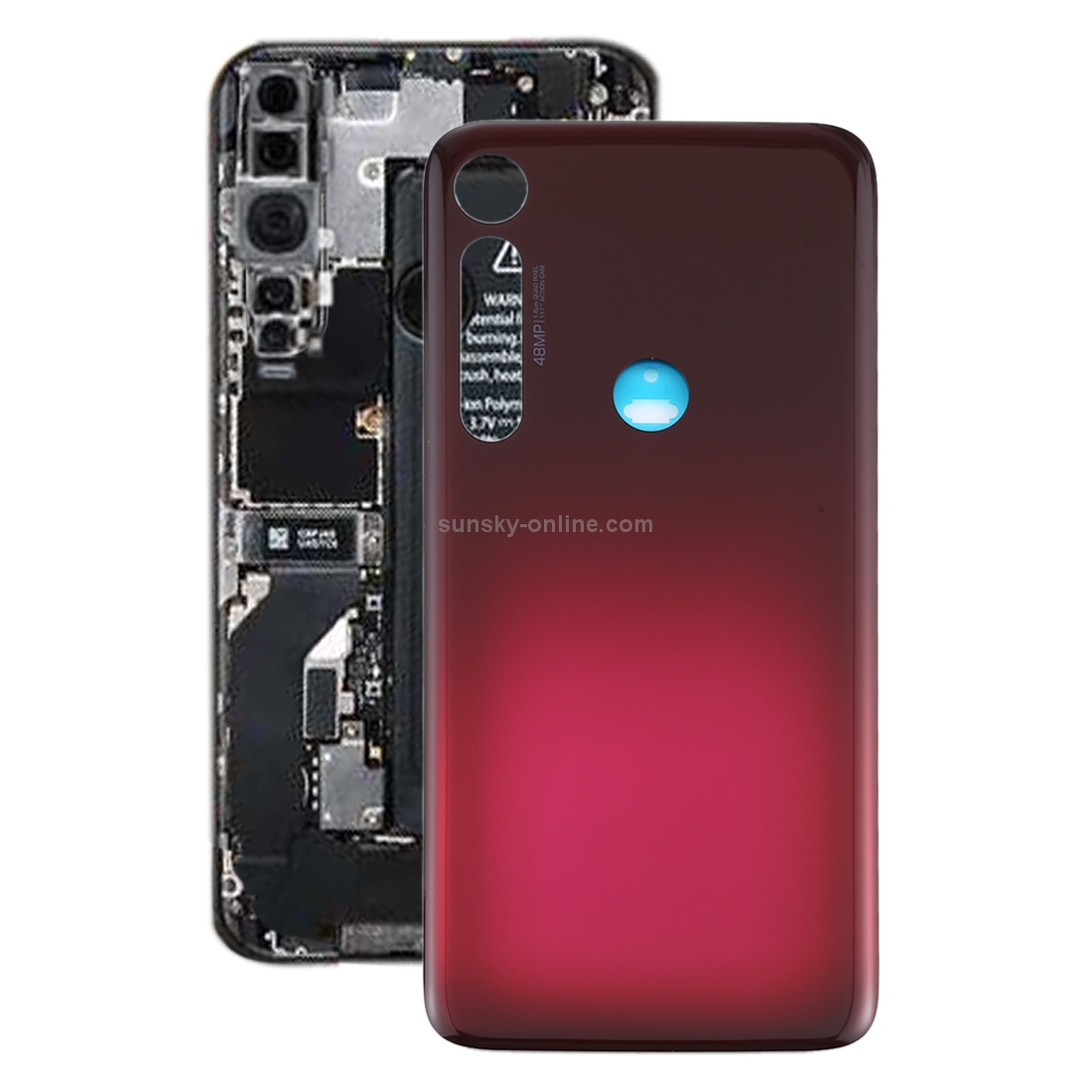 Battery Back Cover for Motorola Moto G8 Plus (Red)