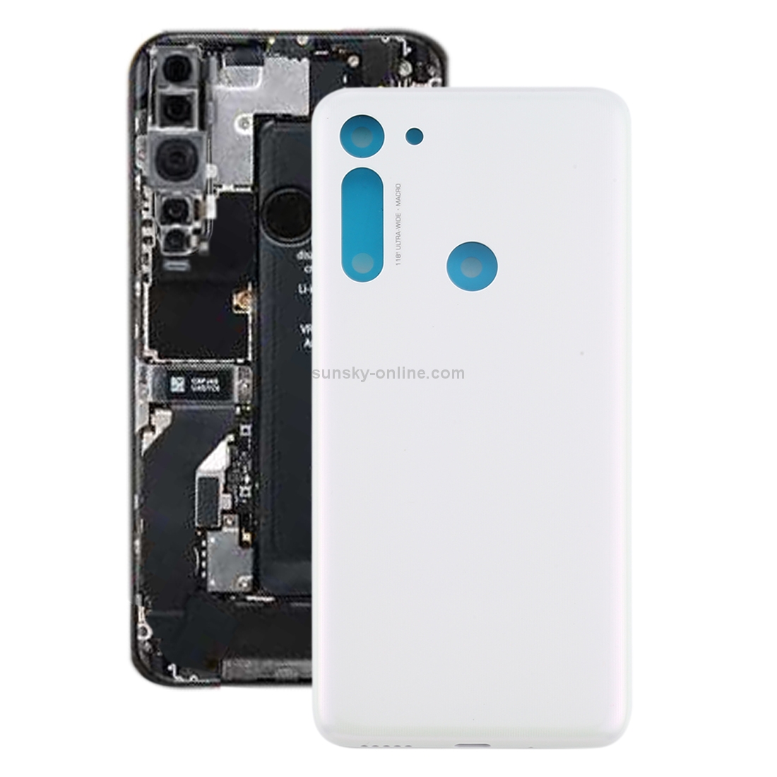 Battery Back Cover for Motorola Moto G8 (White)