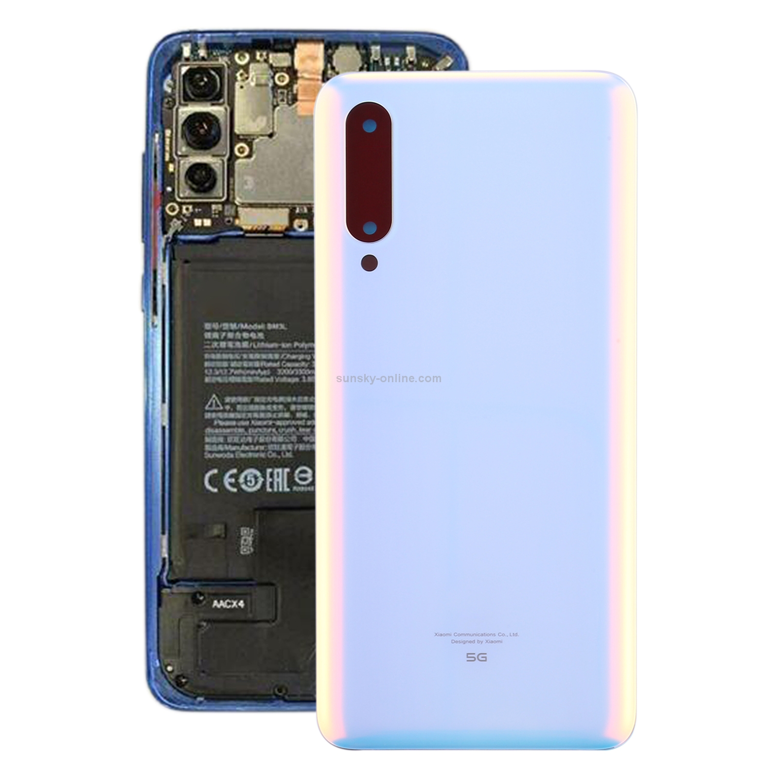 Original Battery Back Cover for Xiaomi Mi 9 Pro 5G(White)