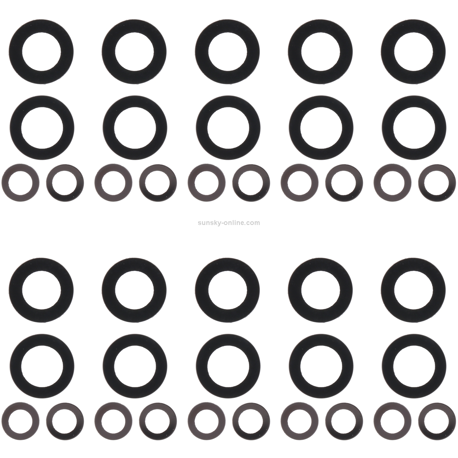 For OnePlus 9R 10pcs Back Camera Lens