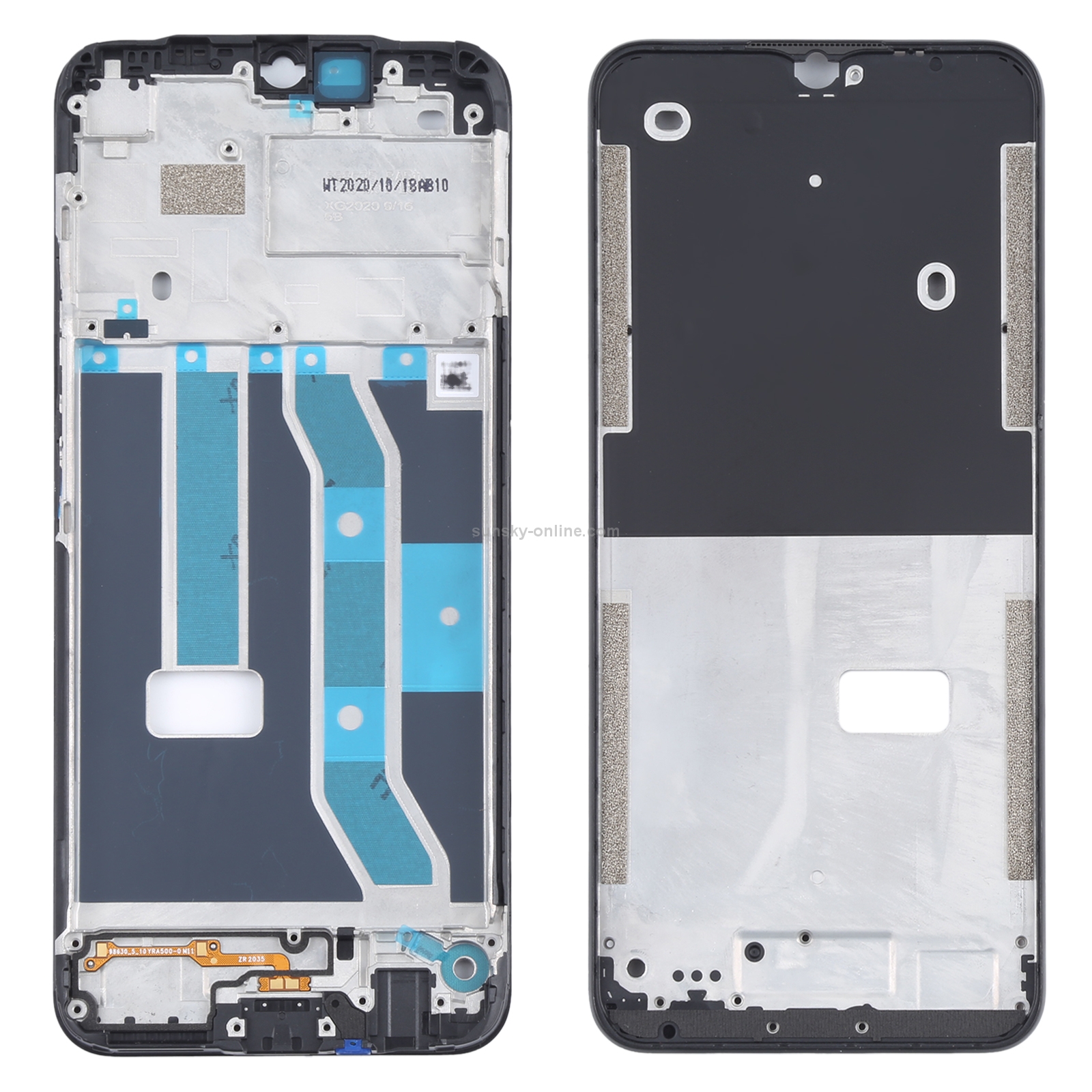 For OPPO Realme C15 RMX2180 Front Housing LCD Frame Bezel Plate