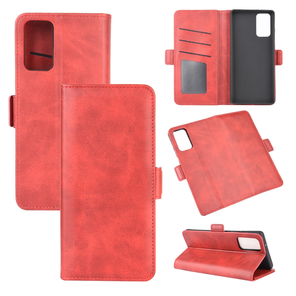 For Samsung Galaxy Note20 Dual-side Magnetic Buckle Horizontal Flip Leather Case with Holder & Card Slots & Wallet(Red) For Samsung Galaxy Note20 Dual-side Magnetic Buckle Horizontal Flip Leather Case with Holder & Card Slots & Wallet(Red)
