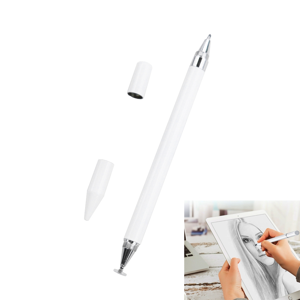 Imitation Porcelain 2 in 1 Mobile Phone Touch Screen Capacitive Pen for Apple / Huawei / Xiaomi / Samsung(White) Imitation Porcelain 2 in 1 Mobile Phone Touch Screen Capacitive Pen for Apple / Huawei / Xiaomi / Samsung(White)