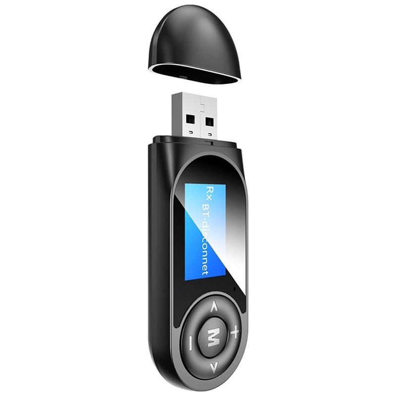 T13 Bluetooth 5.0 Drive-free USB Bluetooth Receiver and Transmitter with Screen T13 Bluetooth 5.0 Drive-free USB Bluetooth Receiver and Transmitter with Screen