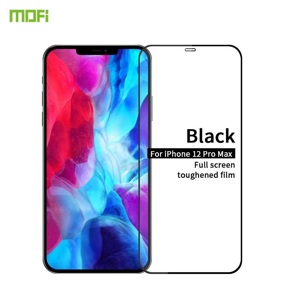 For iPhone 12 Pro Max MOFI 9H 2.5D Full Screen Tempered Glass Film(Black) For iPhone 12 Pro Max MOFI 9H 2.5D Full Screen Tempered Glass Film(Black)
