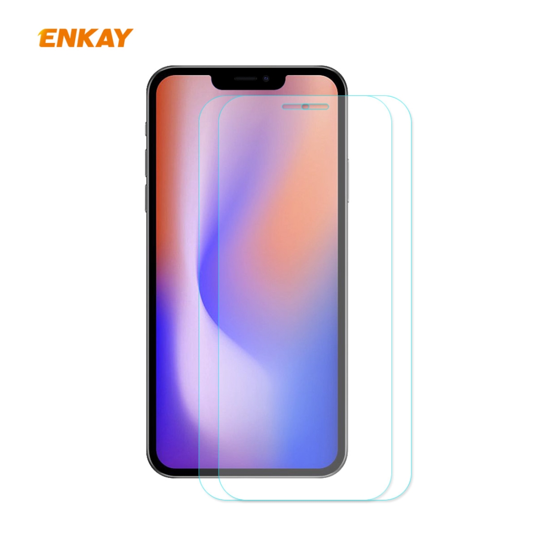 For iPhone 12 / 12 Pro 2pcs ENKAY Hat-Prince 0.26mm 9H 2.5D Curved Edge Explosion-proof Tempered Glass Film For iPhone 12 / 12 Pro 2pcs ENKAY Hat-Prince 0.26mm 9H 2.5D Curved Edge Explosion-proof Tempered Glass Film