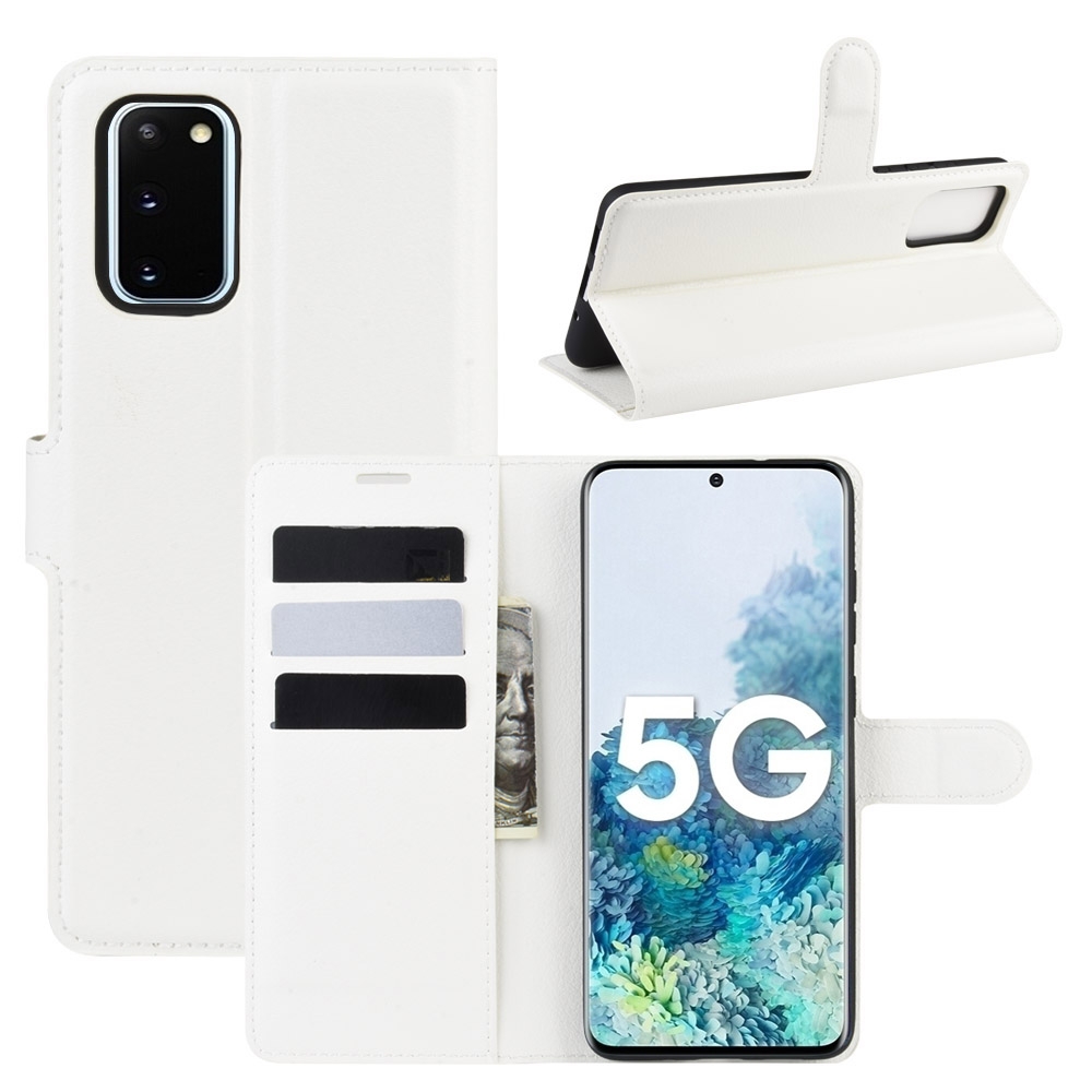 For Samsung Galaxy S20 FE 4G / 5G Litchi Texture Horizontal Flip Protective Case with Holder & Card Slots & Wallet(White) For Samsung Galaxy S20 FE 4G / 5G Litchi Texture Horizontal Flip Protective Case with Holder & Card Slots & Wallet(White)