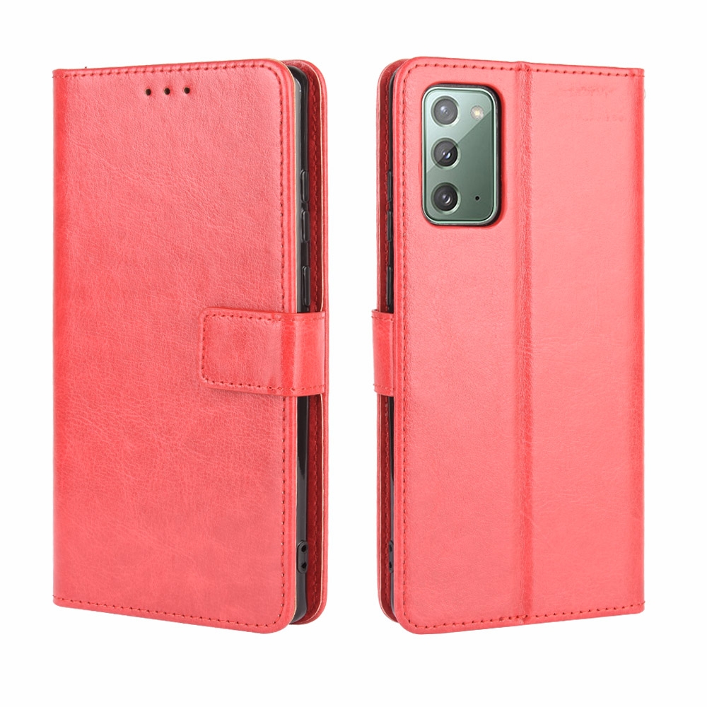 For Samsung Galaxy S20 FE 4G / 5G Retro Crazy Horse Texture Horizontal Flip Leather Case with Holder & Card Slots & Photo Frame(Red) For Samsung Galaxy S20 FE 4G / 5G Retro Crazy Horse Texture Horizontal Flip Leather Case with Holder & Card Slots & Photo Frame(Red)