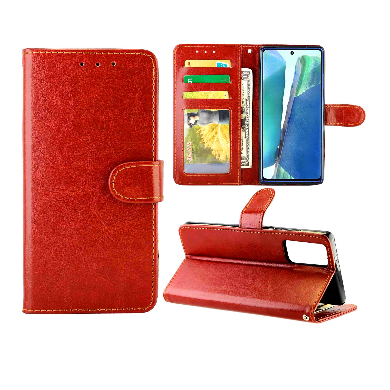 For Samsung Galaxy Note20 Crazy Horse Texture Leather Horizontal Flip Protective Case with Holder & Card Slots & Wallet & Photo Frame(Brown) For Samsung Galaxy Note20 Crazy Horse Texture Leather Horizontal Flip Protective Case with Holder & Card Slots & Wallet & Photo Frame(Brown)