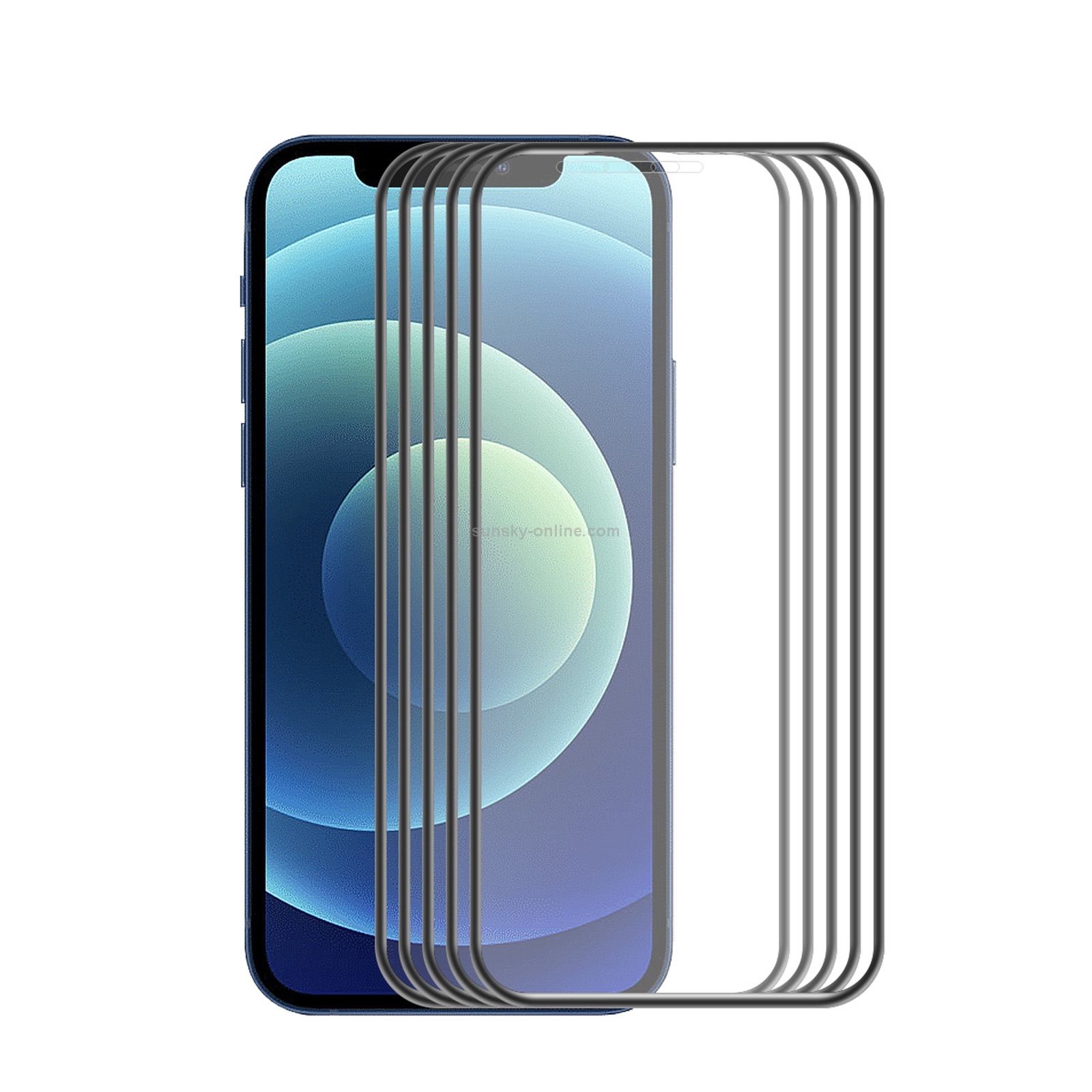 For iPhone 12 / 12 Pro 5pcs ENKAY Hat-Prince Anti-drop Full Glue Tempered Glass Full Screen Film Anti-fall Protector For iPhone 12 / 12 Pro 5pcs ENKAY Hat-Prince Anti-drop Full Glue Tempered Glass Full Screen Film Anti-fall Protector