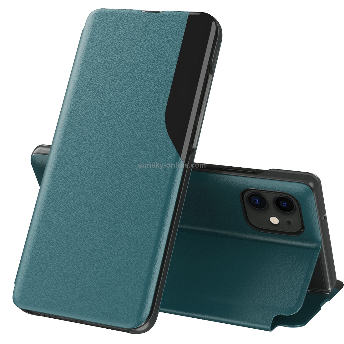 For iPhone 11 Attraction Flip Holder Leather Phone Case (Green) For iPhone 11 Attraction Flip Holder Leather Phone Case (Green)