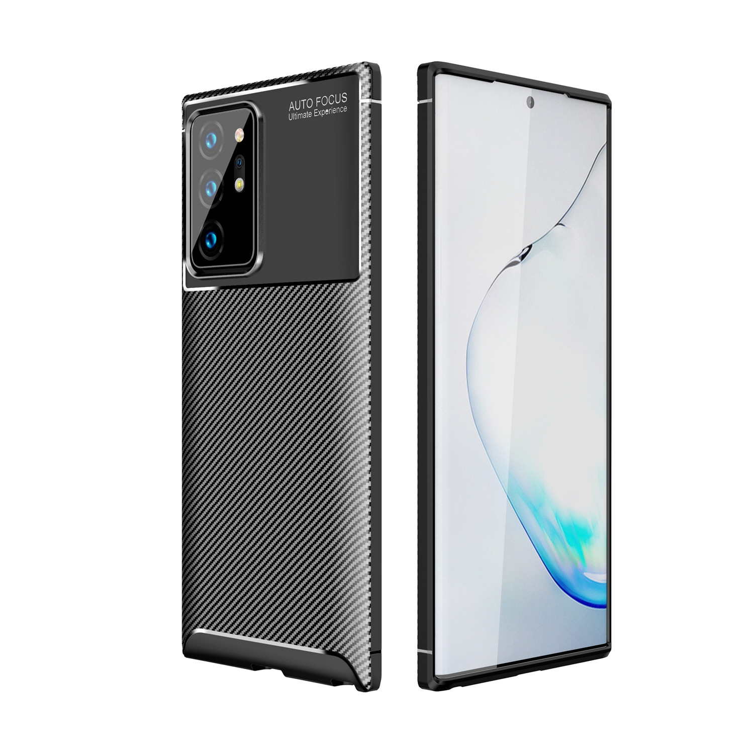 For Samsung Galaxy S21 Ultra 5G Carbon Fiber Texture Shockproof TPU Case(Black) For Samsung Galaxy S21 Ultra 5G Carbon Fiber Texture Shockproof TPU Case(Black)